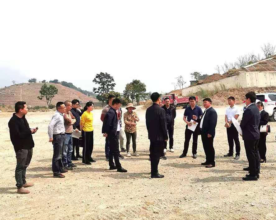 保山市隆阳区人民政府领导一行莅临瑞和锦程蒲缥铁路专用线项目调研