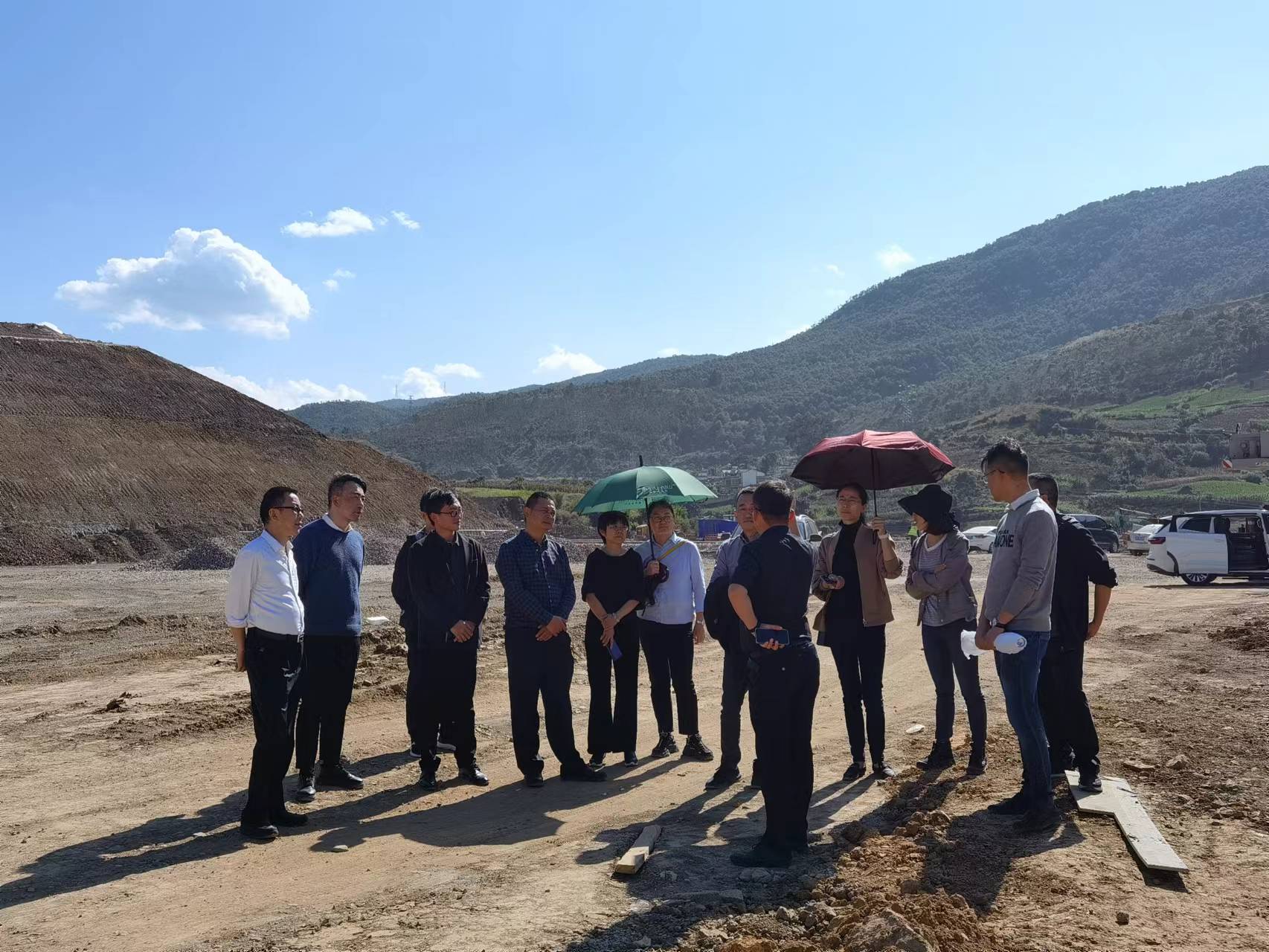 中国农业银行云南省分行领导莅临瑞和锦程蒲缥项目现场勘察