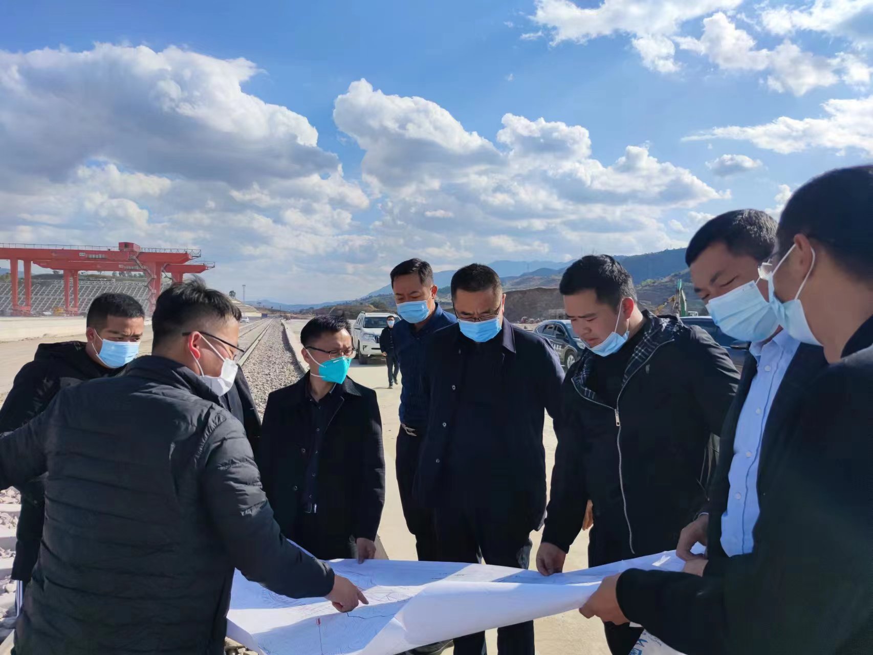 成德君副市长调研瑞和锦程蒲缥公铁联运物流园建设推进情况——全力推动项目建设提速增效